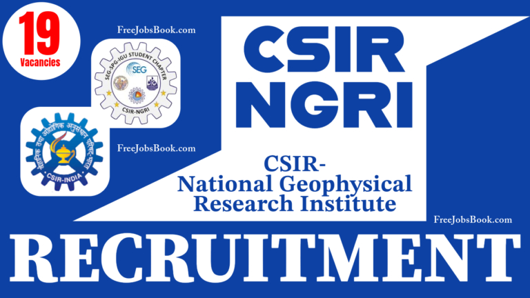 CSIR NGRI Scientist Recruitment 2025
