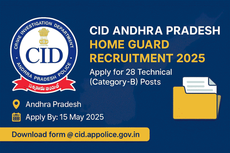 CID Andhra Pradesh Home Guard Recruitment 2025