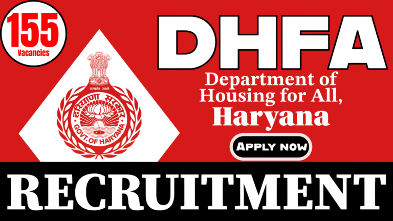 DHFA Haryana Recruitment 2025