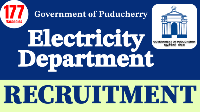 Puducherry Electricity Department Recruitment 2025