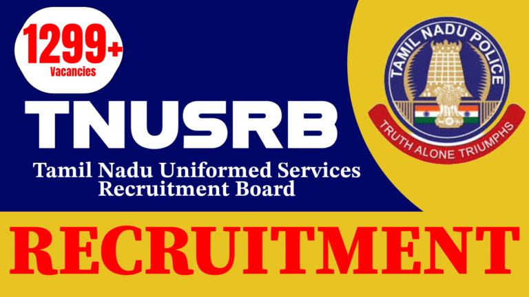 TNUSRB SI Recruitment 2025